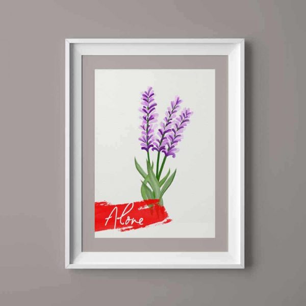 Oil painting of flowers - Image 2